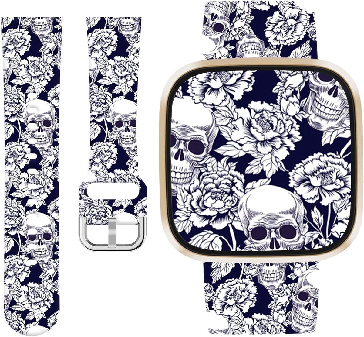 Halloween Sportband voor Fitbit Versa 4, 3, Sense en Sense 2 - Zachte Silicone Pumpkin Armband voor Dames en Heren, Ideaal voor Feestdagen en Sportactiviteiten