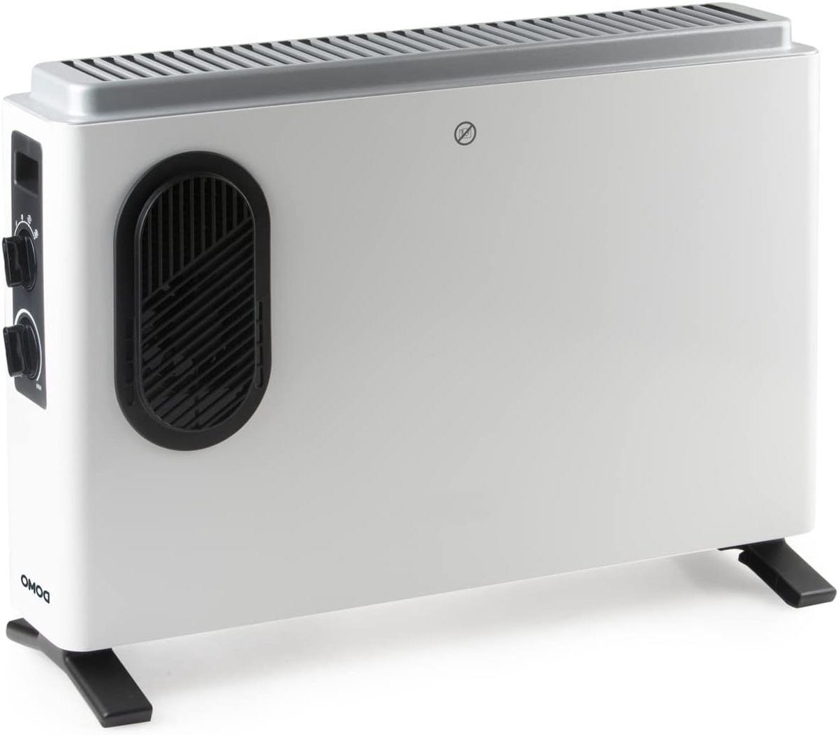 Elektrische Convector - Verwarming Kachel - Ruimte Verwarmen - Met Turbofunctie - 54x37cm - Zwart