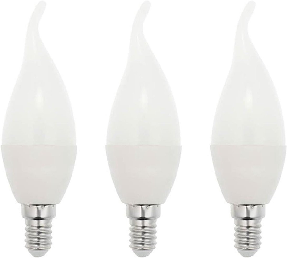 LED Kaarslamp C37 - E14 Lamp Energiezuinig - Sfeer Verlichting - Vervangt 50W - Ø37mm - Transparant
