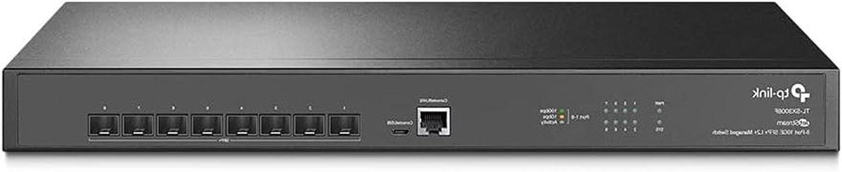 Netwerk Switch - Managed Switch - Netwerk Uitbreiding - 8 Poorten - Rack Monteerbaar - Zwart
