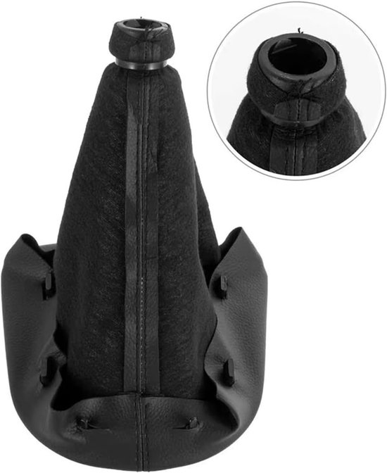 Pookknop Vervangingsset - Schakelpookhoes - Comfortabel Rijden - Verbeterde Grip - 5 Versnellingen - Zwart — afbeelding 3