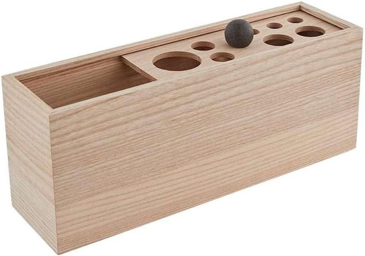 Bureau Organizer - Pennenbakje Houder - Bureau Opruimen - Lichtgewicht Hout - 305 cm - Naturel