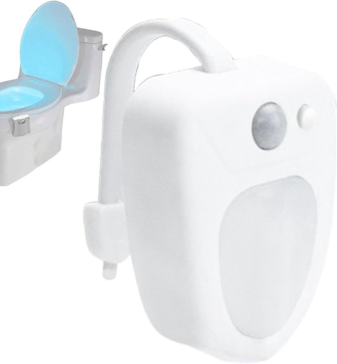 Nachtlamp Toilet - Zitje Verlichting - Comfortabele Bezoeken - Bewegingssensor - 10.4 cm - Veelkleurig