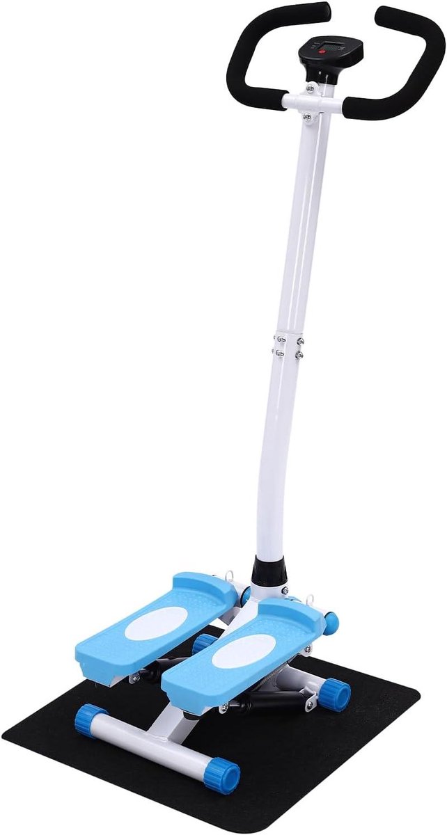 Mini Stepper - Hometrainer Fitnessband - Dagelijkse Training - Verstelbare Hoogte - 110 cm Hoog - Zwart