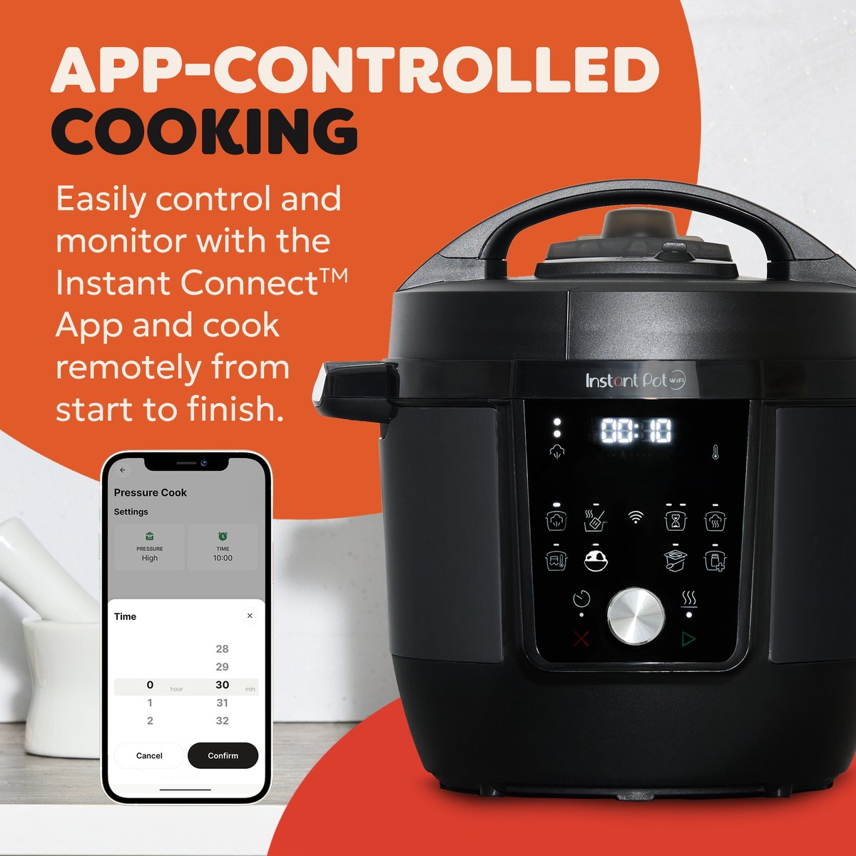 Instant Pot Plus WiFi 5,7L Multicooker - 9-in-1 Snelkookpan - Slowcooker - Sous Vide - Rijstkoker - Steriliseren - App Bediening thumbnail 7