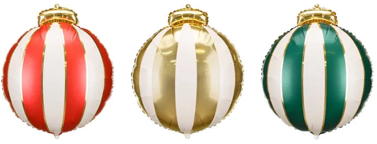 Folieballonnen Christmas Ballen 42x46cm (3st)