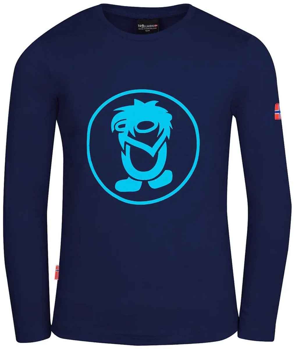 Trollkids Troll T-shirt Met Lange Mouwen cm Kinderen Marineblauw
