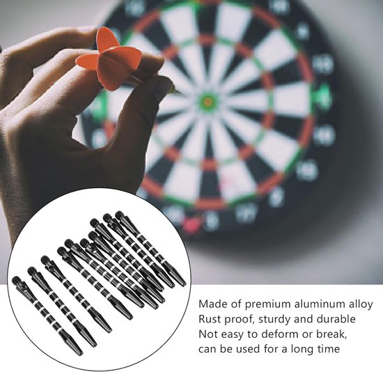 Dart Shafts - Dart Stelen - Darten - Vergrendelingsgat Ontwerp - 53 mm - Zwart van Dart — afbeelding 5