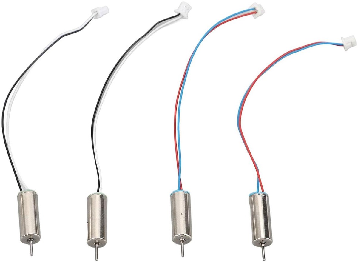 Drone Motoren Set - RC Onderdelen - Reparatie Drone - Coreless Ontwerp - 6x15 mm - Zilver