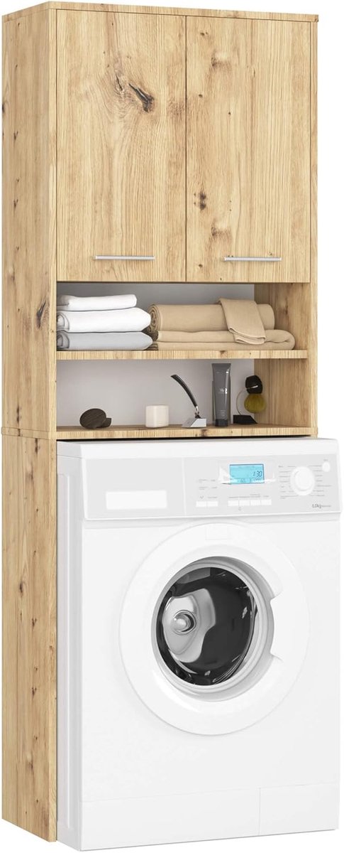 Wasmachine Ombouw - Opbouwmeubel - Kast Wasdroger - Meubel - opbergoplossing