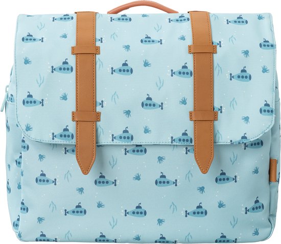 Fresk Sac à dos pour enfants 4-6 ans - 8,3 L - Cartable enfant Garçons - Bretelles réglables et feravecure à clip - Sac à dos déperlant - Bleu - Submarine