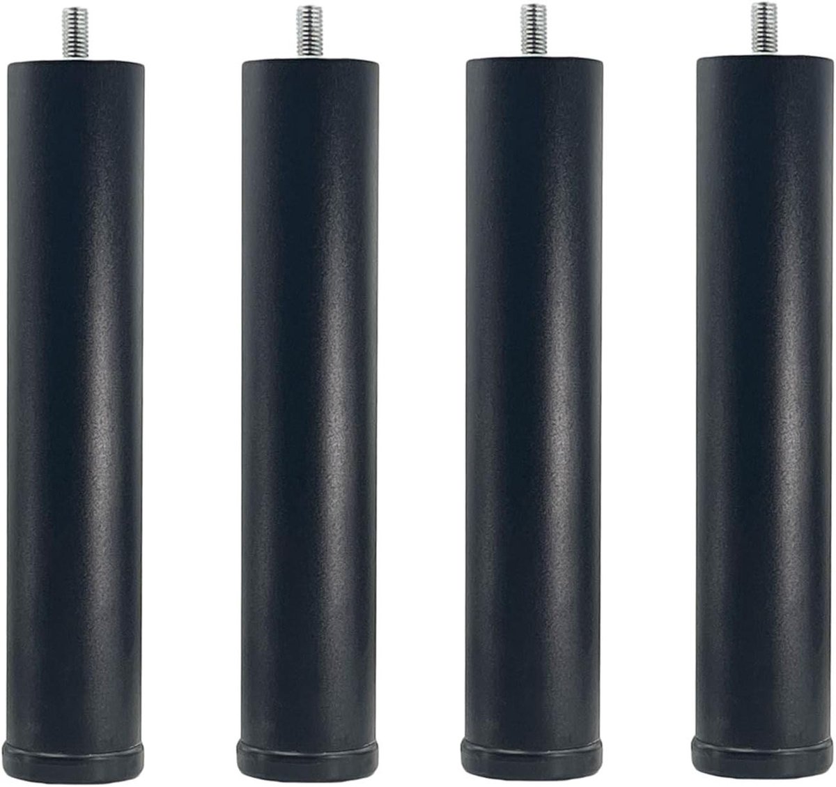 Meubelpoten Set - Bankpoten Vervanging - Meubels Verstellen - Antislip Mat - 4 Stuks 20cm - Zwart