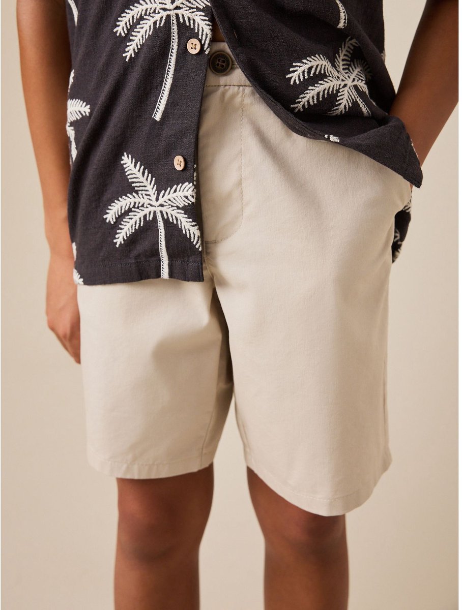 Next - Jongens - Lichte chinoshort - Naturel