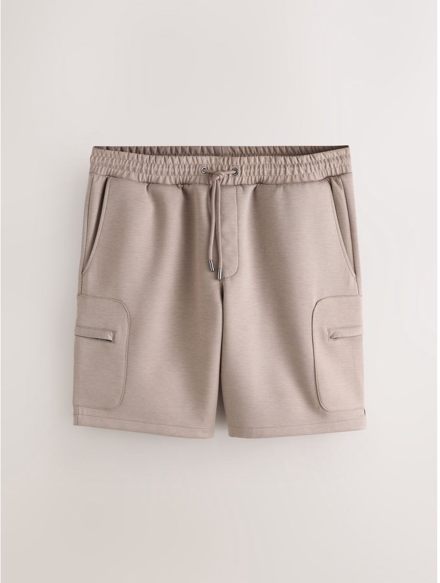 Next - Heren - Jersey cargoshort - Bruin