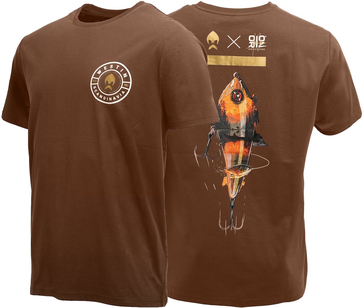 Westin Swimlure T-Shirt Dark Westinx Bruin