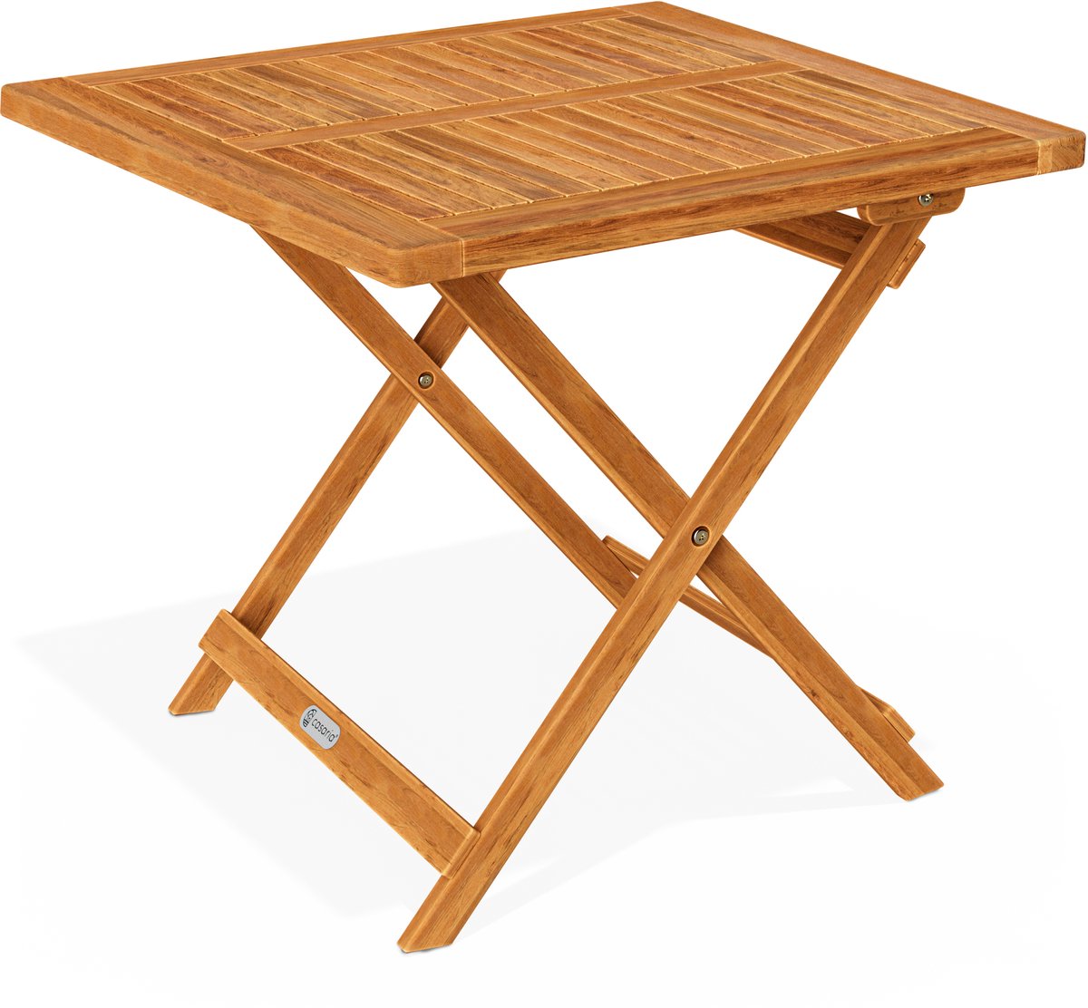 Casaria Bijzettafel - Acacia Hout Inklapbaar 70x70x73 cm - Bruin thumbnail 7
