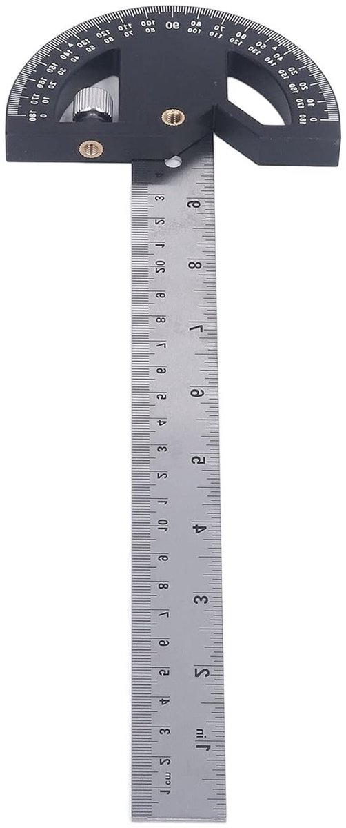 Multifunctionele Hoekmeter voor Nauwkeurige Hoekmetingen - Duurzaam en Gebruiksvriendelijk - 30 cm Lengte en ABS Materiaal