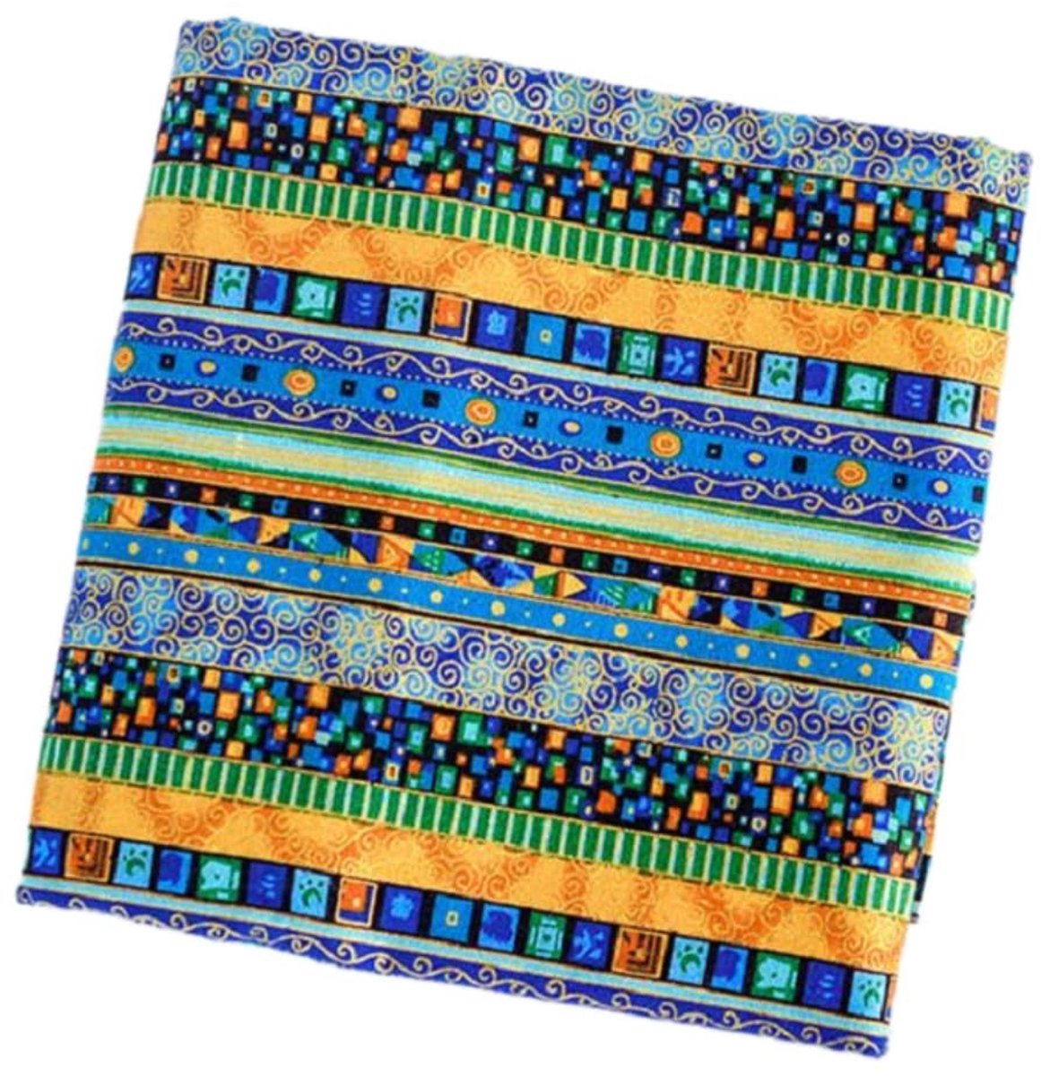 Dailygoods- Katoen Bedrukte Stof Etnische Stijl - Patchwork Stof - Doe-Het-Zelf Stof - Quilten - Knutselen - 24 x 24 cm / 48 x 48 cm - Naai Stof