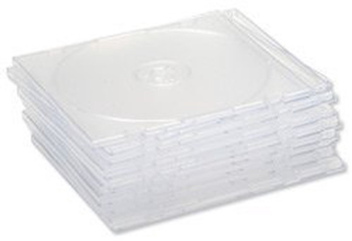 Dailygoods- Slimline Hüllen - CD Hoesjes - Jewel Case - Transparant - Opbergmap - Pack 100 - Slank Ontwerp
