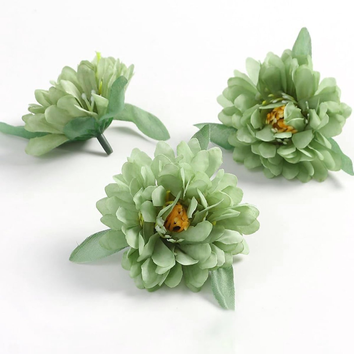 Dailygoods- Kunstbloemen 5 Stuks - Mini Pioenroos - Kunstbloemen Decoratie - Bloemkoppen - Zijden Bloemen - Voor Bruiloft/Festiviteiten - Nep Bloemen