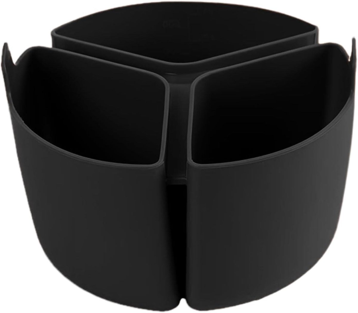 Slow Cooker Divider - Siliconen Voering - Meerdere Gerechten Koken - Onafhankelijke Compartimenten - 18 x 12 cm - Zwart