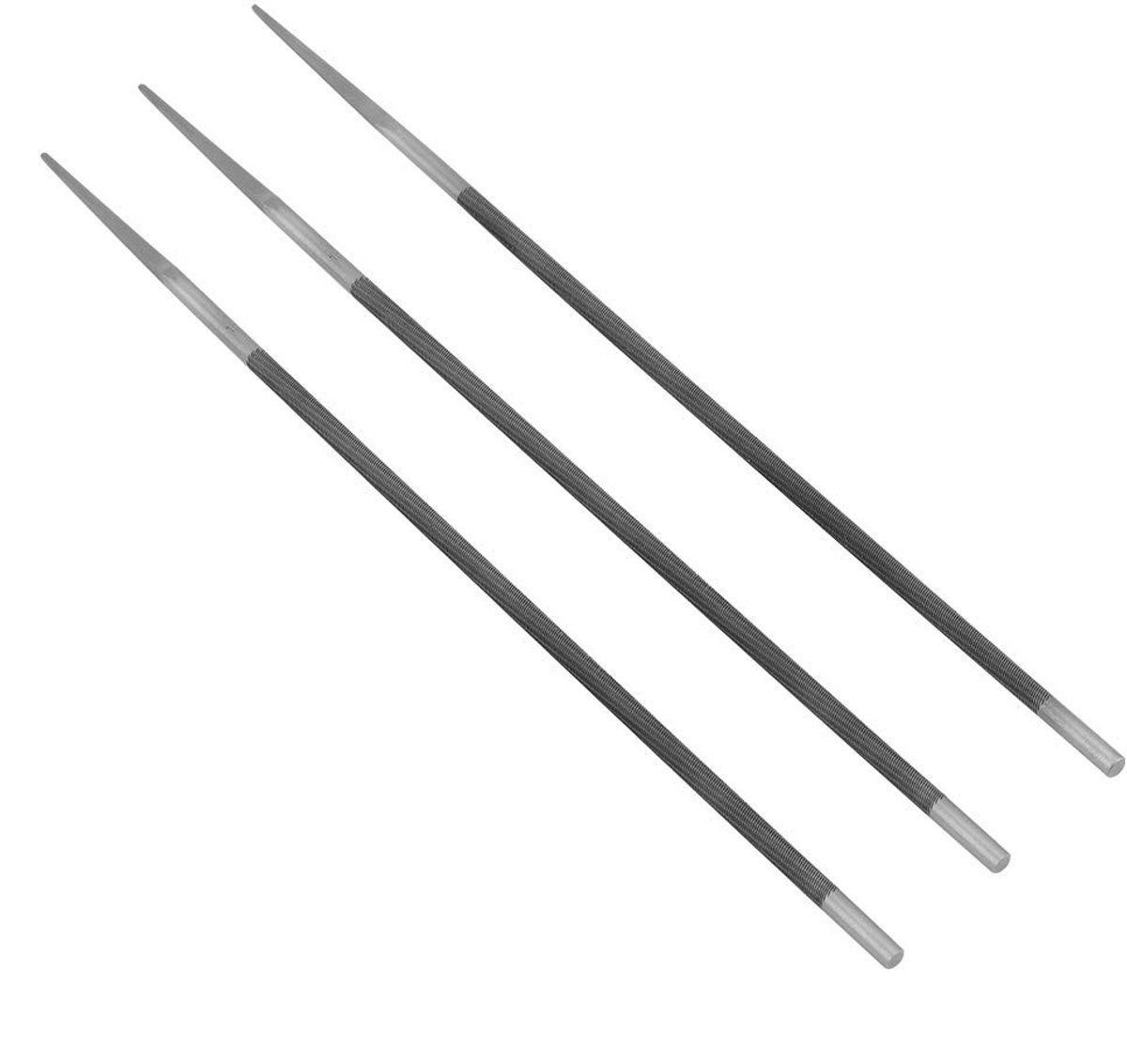 Dailygoods- Kettingzaagkettingvijlen Set van 3 - 3/16 (4,8 mm) - Tuingereedschap - Houtbewerking - Precisieslijpgereedschap - Optimale zaagprestaties - Zaagvijl
