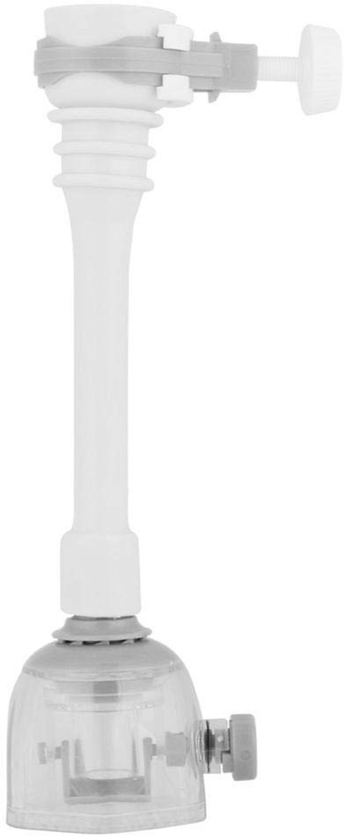 Dailygoods- Kraanmondstuk Roterend - Verstelbaar Kraanmondstuk - Waterbesparend - Keuken/Badkamer - Hoogwaardig ABS - 18 cm Grijs - Verlengkraan