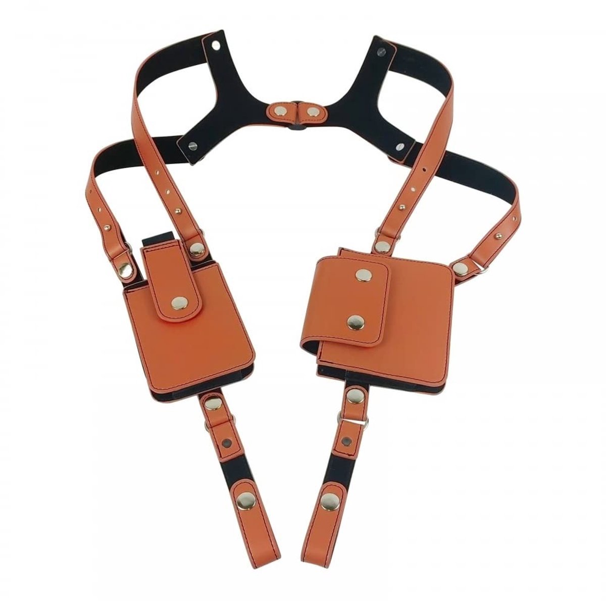 Dailygoods- Onderarm Schoudertas Dubbele Beveiliging - Schoudertas Dames/Heren - Hoogwaardig Leer - Compact - Lichtgewicht - Handen Vrij