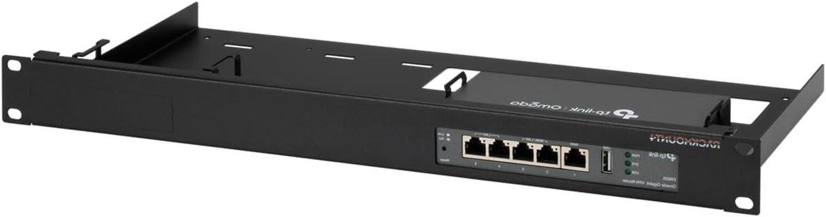 Rackmontage Kit - Serverkast Mount - Netwerk Organiseren - Gecombineerde Router Controller - 51cm x 26cm x 6cm - Zwart