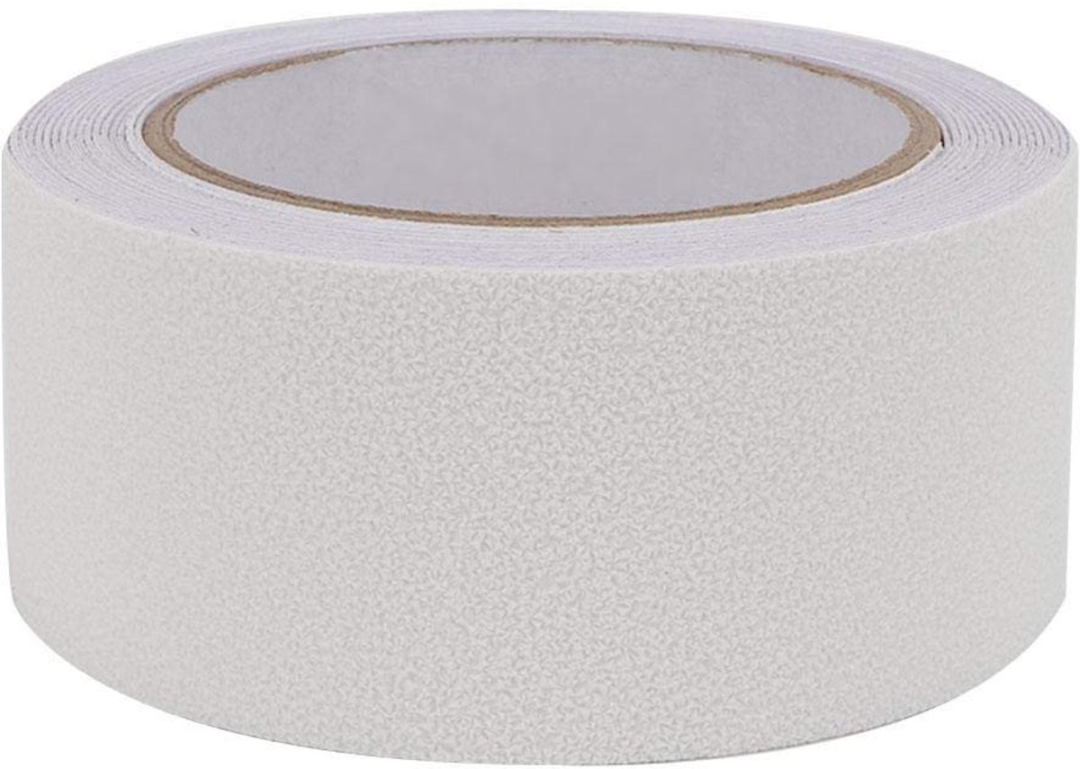 Dailygoods- Veiligheidstape Antislip - PEVA/PU Rubber - Vloertrap/Toilet - 5m/16,4ft Lengte - 50mm/2inch Breedte - Slijtvast/Waterdicht - Antislipstrip