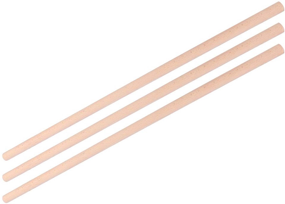 Dailygoods- Yoga Stick 3 Stuks - Houten Houding Corrector - Veilig en Milieuvriendelijk - Gepolijst en Afgerond Ontwerp - Verbeter Staande Houding - 2x70cm - Houdingstick
