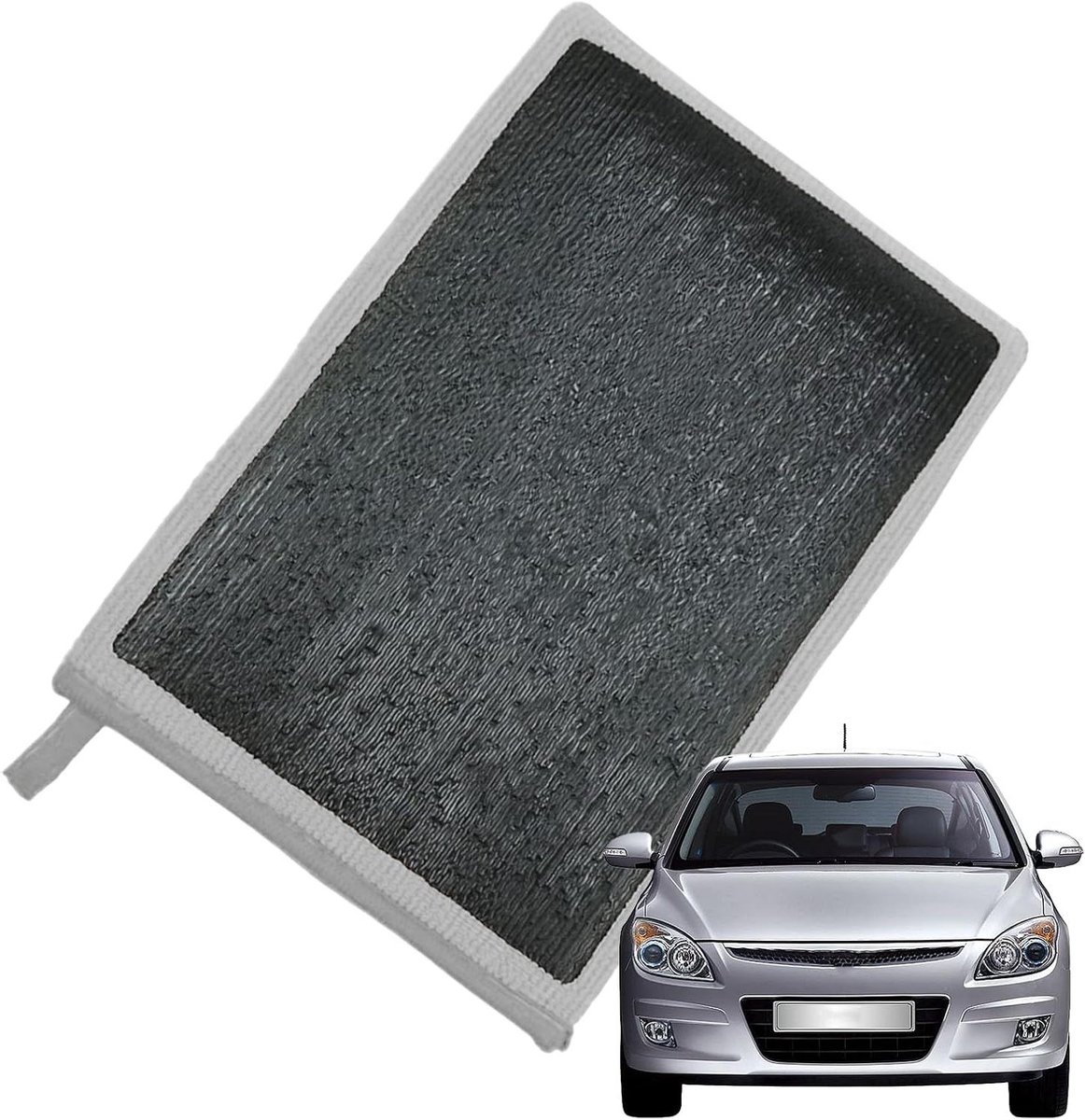 Clay Bar Mitt - Reinigingshandschoen Auto - Voertuig Reinigen - Verwijdert Overspray - Universele Maat - Grijs
