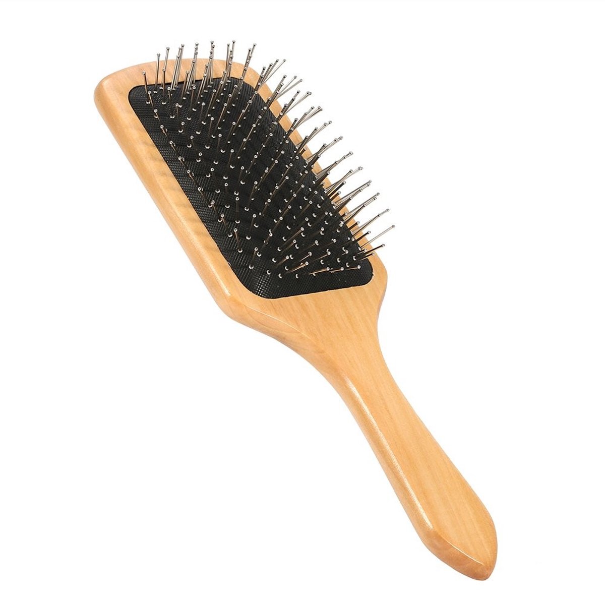 Dailygoods- Haarborstel Houten - Ergonomische Handgreep - Hoofdhuidmassage - Antiklit - Duurzaam - Effectieve Drukverlichting - Hoofdhuidborstel