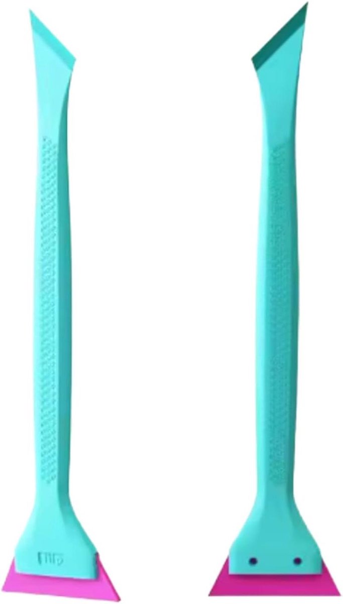 Raamtrekker - Raamwisser - Ramen Schoonmaken - Ergonomische Antisliphandgreep - 24 cm - Blauw