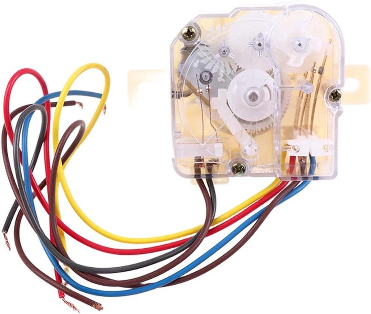 Wasmachine Timer Schakelaar Wasautomaat Tijdklok Wasmachine Reparatie Dubbele Kuip Bediening 6.8 x 5.7 cm Wit