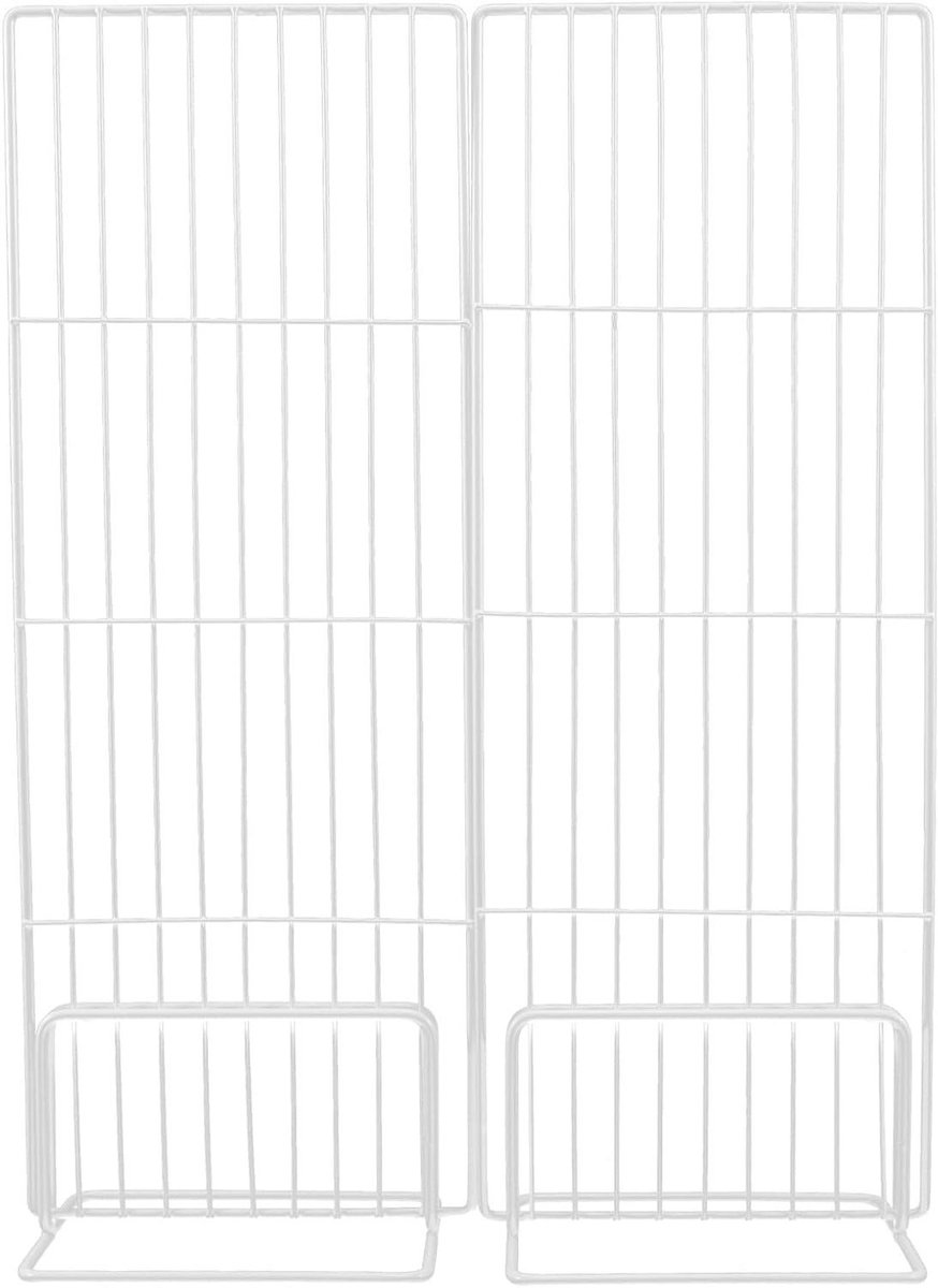 Vriezerrek Verdelers - Koelkast Organizers - Ruimte Optimalisatie - Flexibel Herpositioneerbaar - 46 x 32 cm - Wit