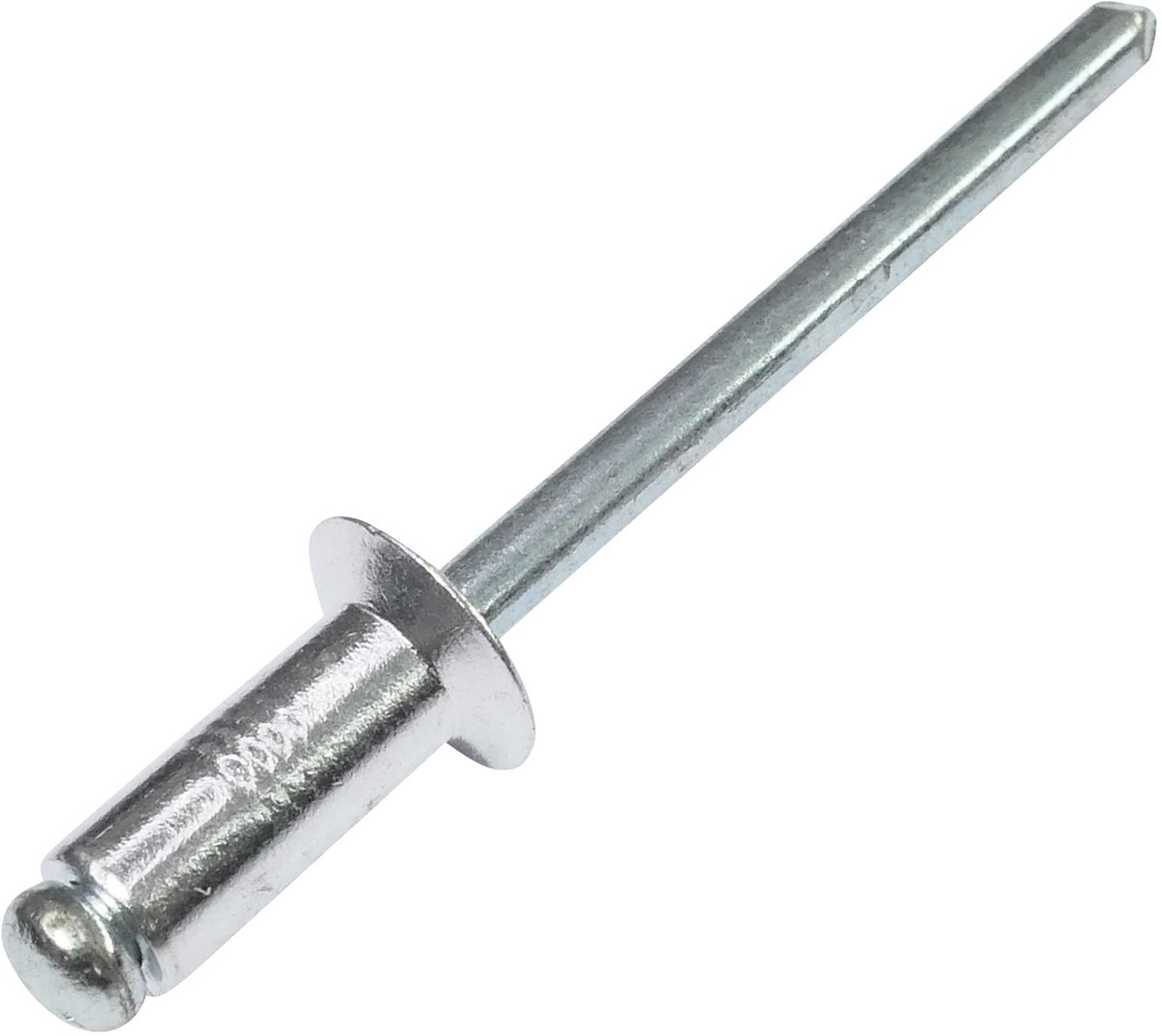 Dailygoods- Blindklinknagels Set van 100 - Verzonnen Kop Ø5x11mm - Aluminium/Staal - DIN 7337 - Popnagel met Steelbreuk - Klinken - Popnagels