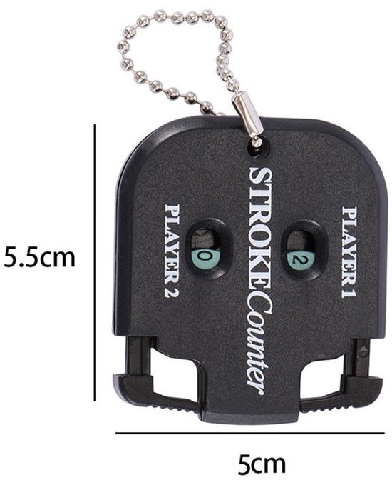 Dailygoods- Puntenteller 2 Stuks - Golf Scorebord - Handteller - Resultaat Indicator - Sleutelketting - Lichtgewicht Design - Golfscore van Dailygoods — afbeelding 2