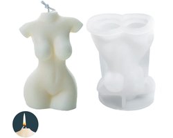 Dailygoods- Kaarsvorm 3D - Siliconen Gietvorm - Vrouwelijke Torso