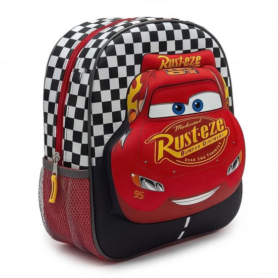 Cars Rugzak Lightning McQueen 31 cm – 3D Voorkant – Officieel Gelicenseerd