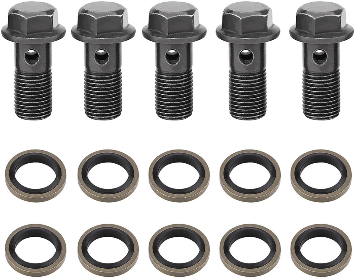 Dailygoods- Rembout 5 Stuks - Motorfiets Rem Bouten - Remklauw Accessoires - Hoogwaardig IJzer - Duurzaam - Lange Levensduur - Rembouten