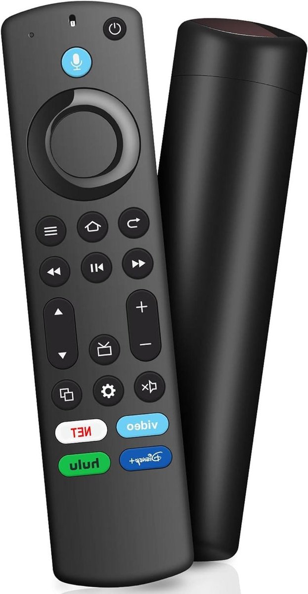 Afstandsbediening - Afstandsbediening met spraak - TV bedienen - Gesproken zoekopdracht - 17 cm - Zwart
