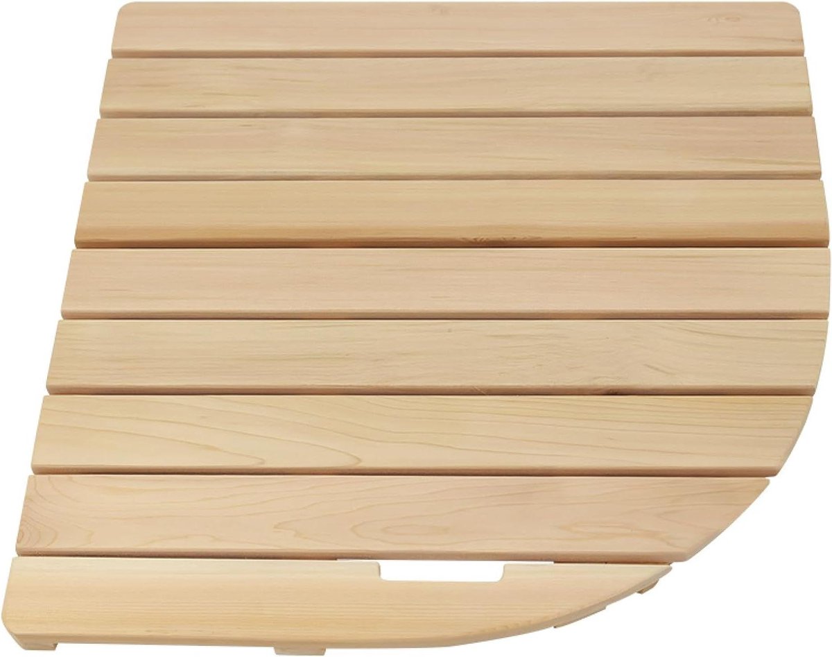 Bamboe Badmat - Douchebakmat Hout - Veilig Douchen - Antislip Waterdicht - 90 x 90 cm - Na