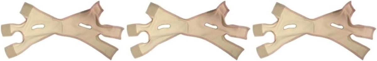 Gezichtsmasker - Gezichtsband V-lijn - Gezicht verstevigen - Ademend Lycra materiaal - 3 stuks - Niet gespecificeerd