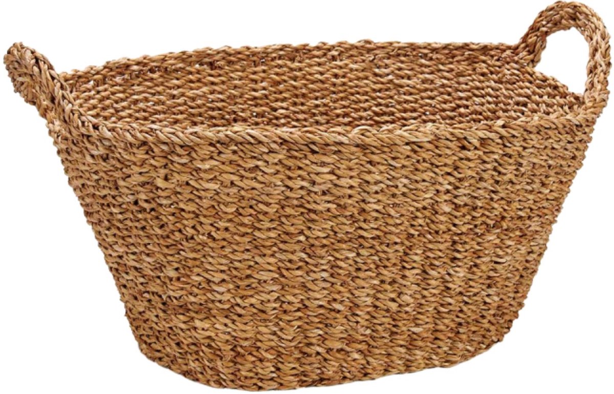 Giftdecor opbergmand Sneek - 40 x 60 x 28 cm - rotan - 20L - met handvaten