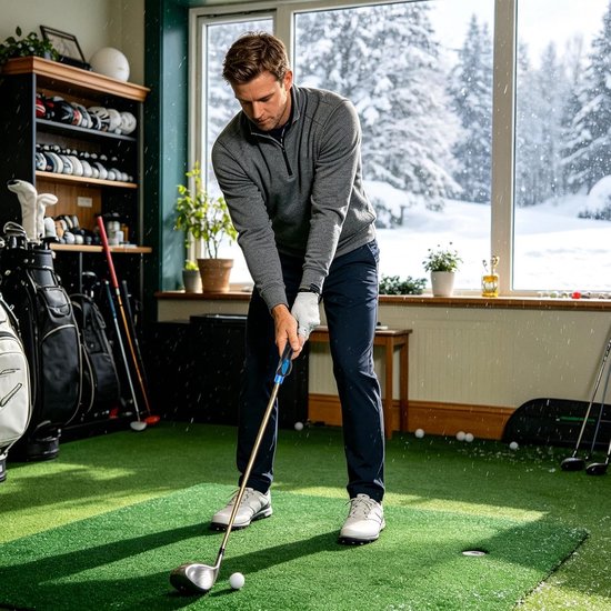Golf Hand Trainer - Grip Correctie - Swing Verbetering - Spiergeheugen Opbouw - Universeel - Blauw van GOLF — afbeelding 3