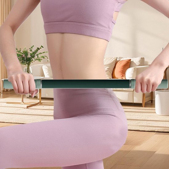 Yoga Pilates Stok - Lichaamsontspanning Hulpmiddel - Spierherstel Training - Duurzame Titaankern - 57.5 cm - Zwart — afbeelding 5