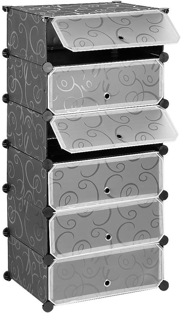 Schoenenkast Plastic - Modulaire Opberger - Ruimte Organiseren - Waterproof Constructie - 