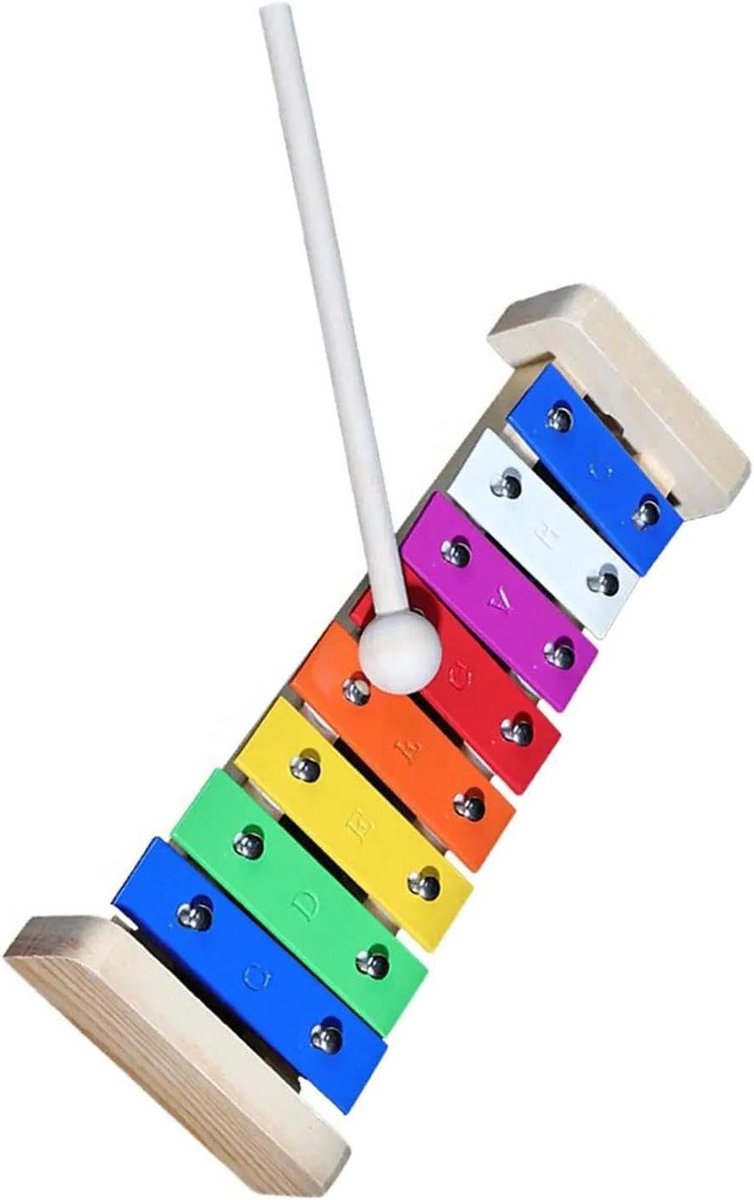 8-noot klokkenspel Kleurrijk aluminium klankbord percussie-instrument met heldere geluidskwaliteit Klokkenspel Percussie-instrumenten