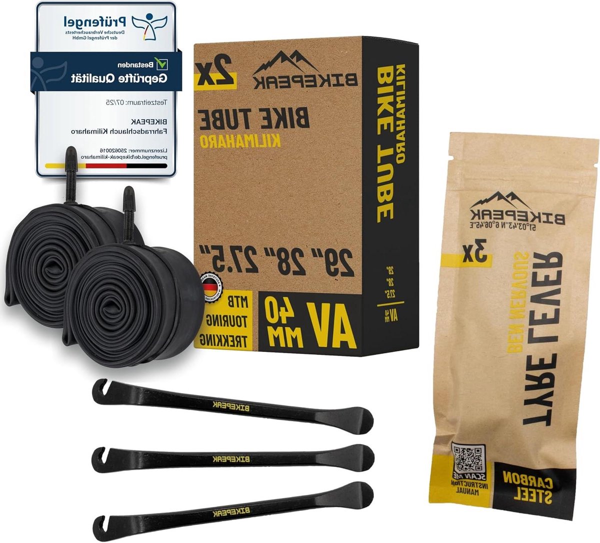 Fietsbinnenband MTB - Binnenband Schrader - Fietsband Repareren - Butyl Rubber - 275-29 inch - Zwart